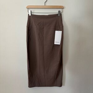 Lululemon Athletica Brown Pencil Skirt